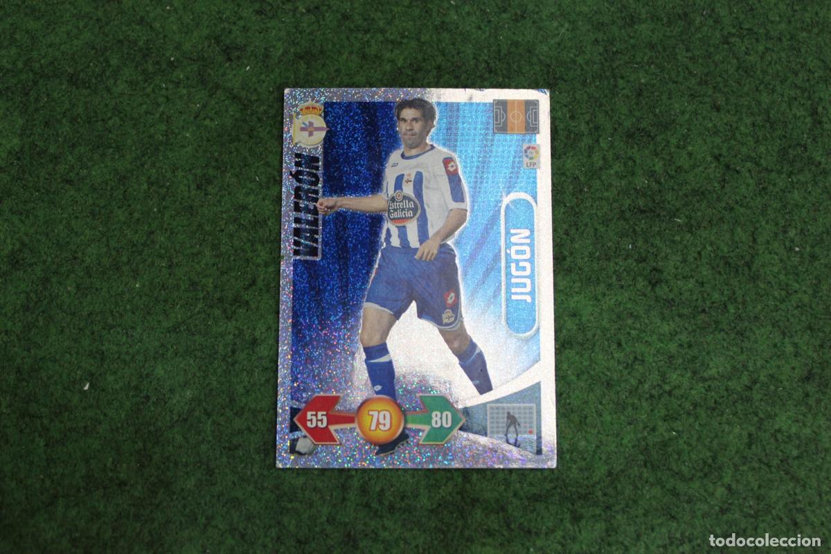 Football Stickers: VALER&Oacute;N RC DEPORTIVO JUG&Oacute;N ADRENALYN XL 2009 2010 09 10 LALIGA SANTANDER