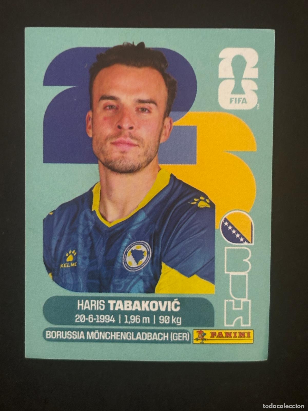 Football Stickers: BIH20 HARIS TABAKOVIĆ BOSNIA CROMO PANINI FIFA WORLD CUP MUNDIAL 2026