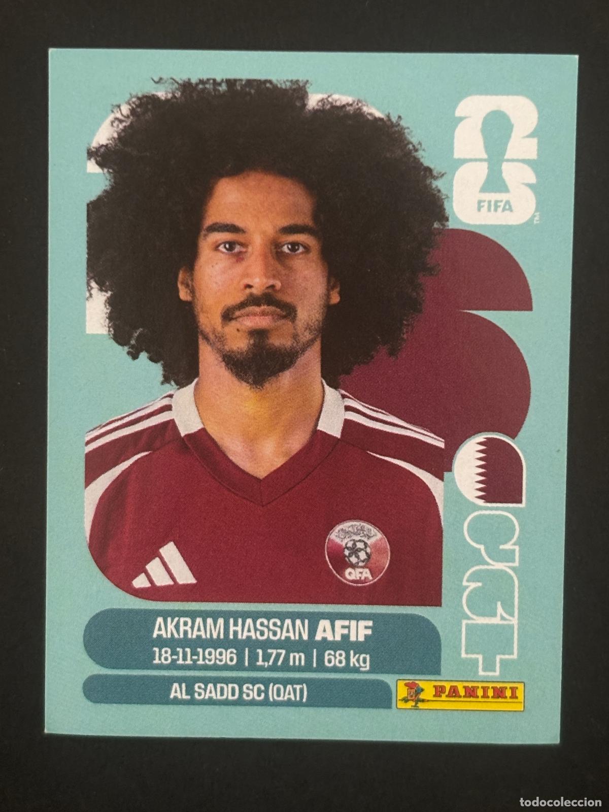 Football Stickers: QAT18 AKRAM HASSAN AFIF CATAR CROMO PANINI FIFA WORLD CUP MUNDIAL 2026