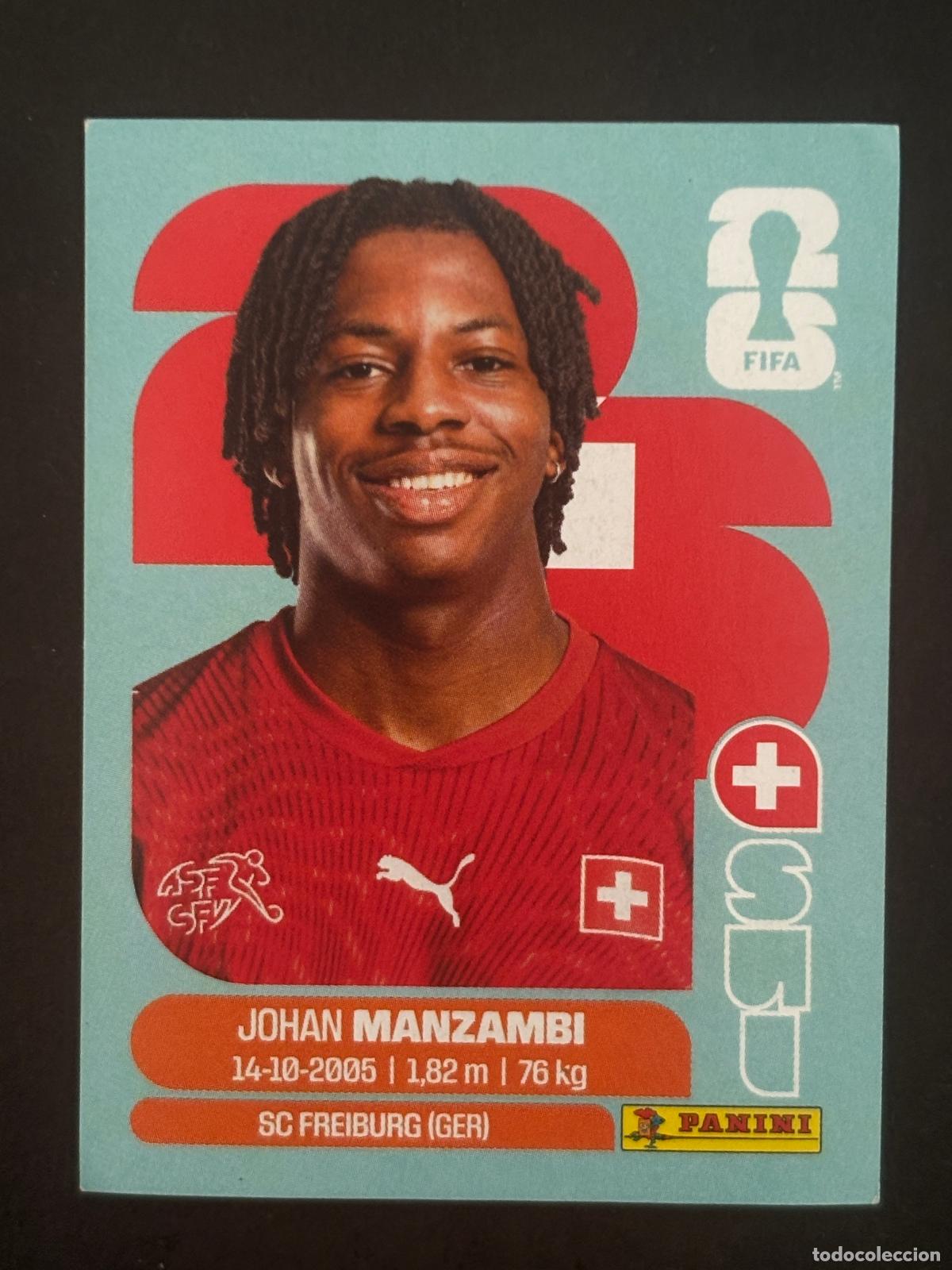 Football Stickers: SUI15 JOHAN MANZAMBI SUIZA CROMO PANINI FIFA WORLD CUP MUNDIAL 2026