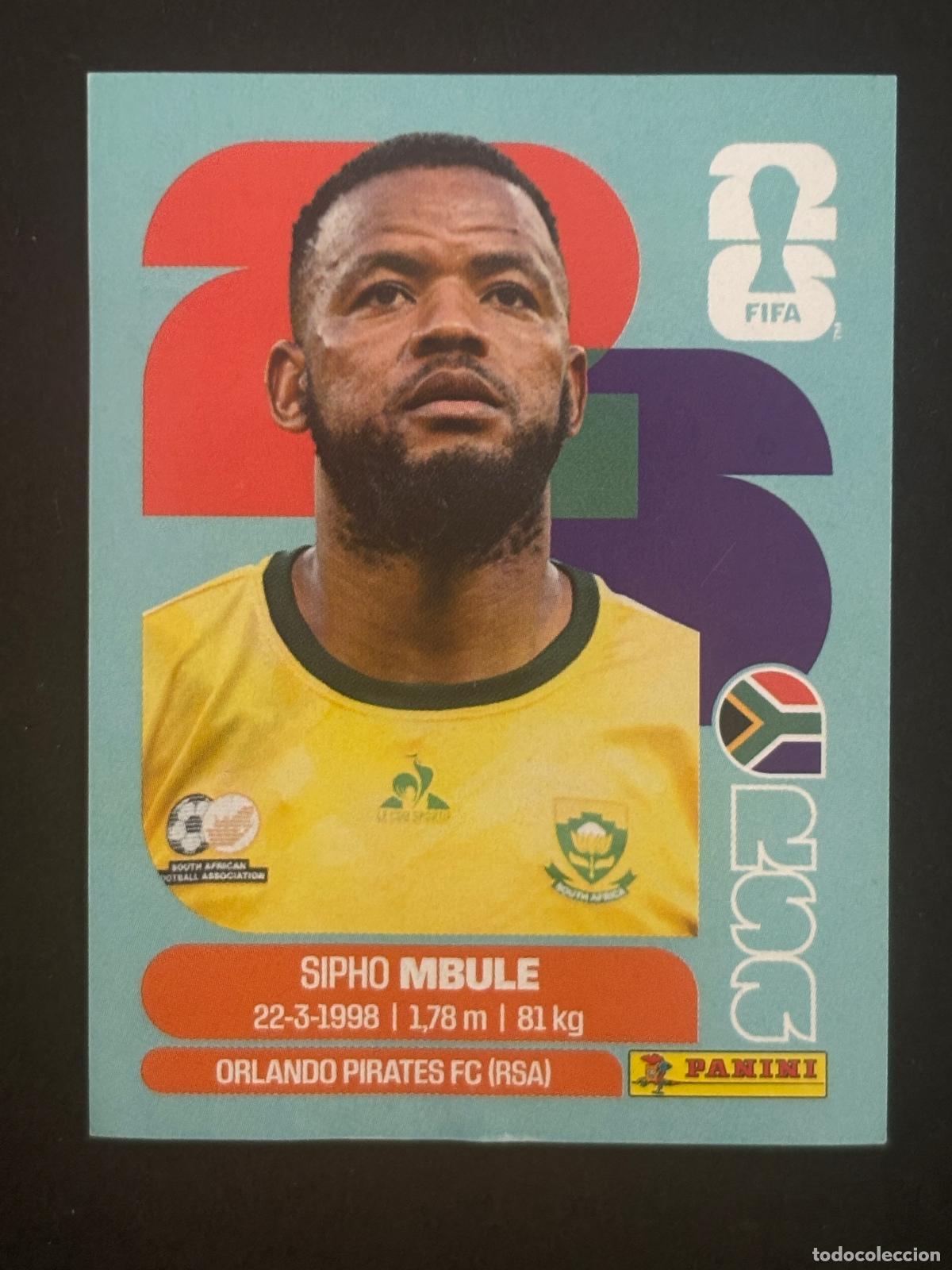 Football Stickers: RSA16 SIPHO MBULE SUDAFRICA CROMO PANINI FIFA WORLD CUP MUNDIAL 2026