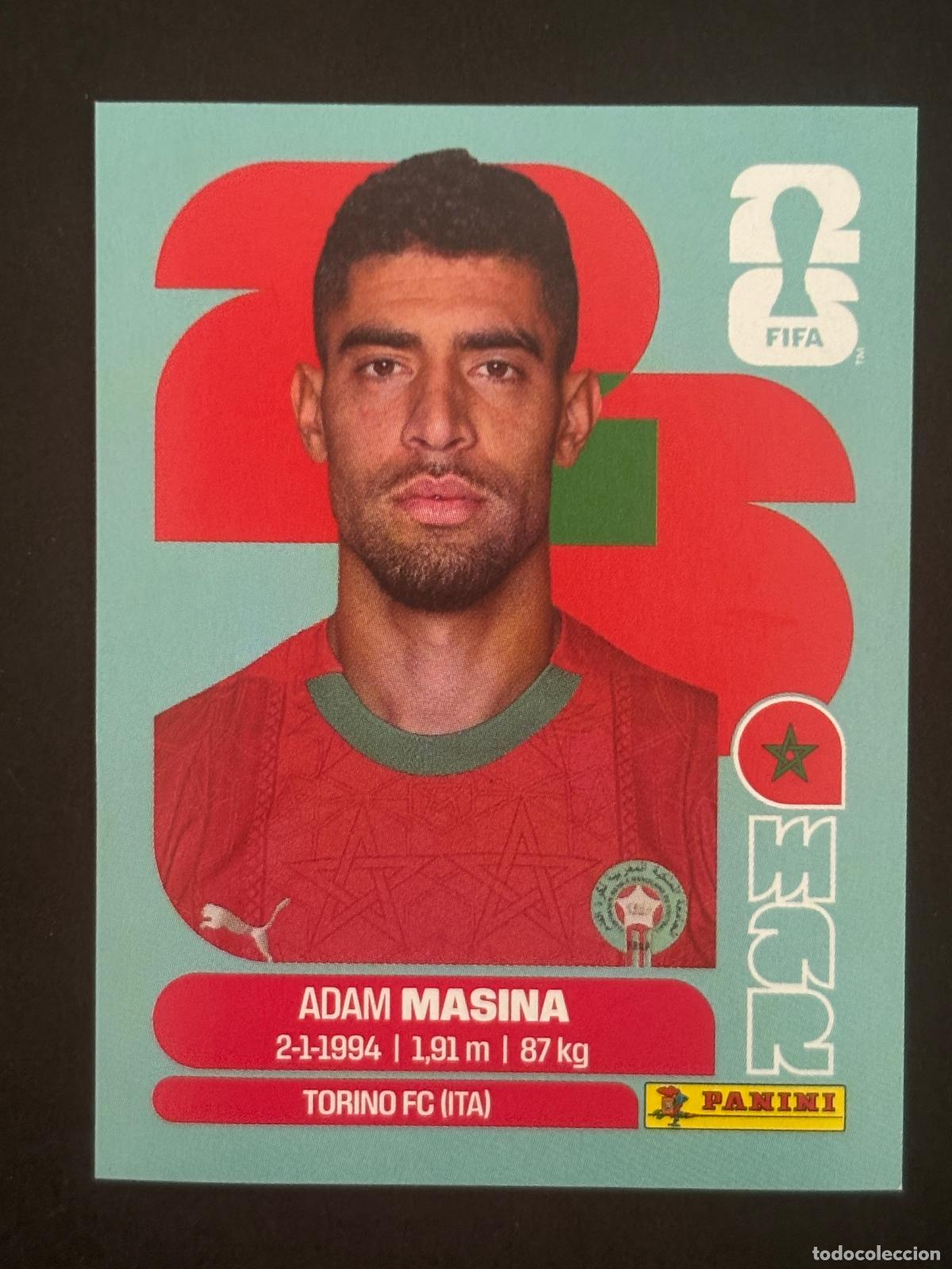 Football Stickers: MAR9 ADAM MASINA MARRUECOS CROMO PANINI FIFA WORLD CUP MUNDIAL 2026