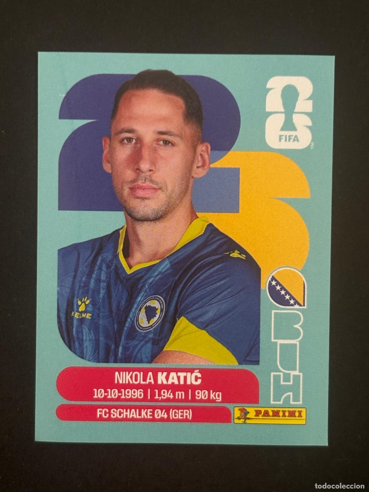 Cartes &agrave; collectionner de Football: BIH7 NIKOLA KATIĆ BOSNIA CROMO PANINI FIFA WORLD CUP MUNDIAL 2026