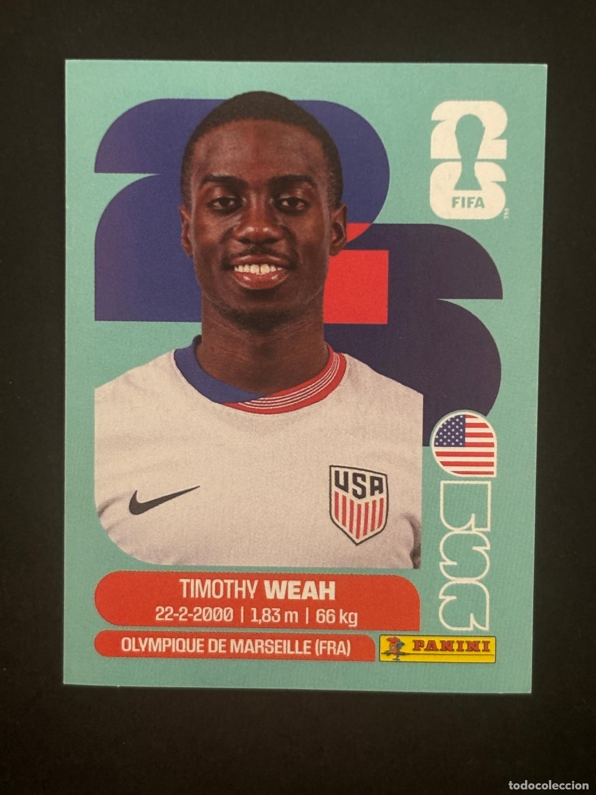 Cartes &agrave; collectionner de Football: USA12 TIMOTHY WEAH EEUU CROMO PANINI FIFA WORLD CUP MUNDIAL 2026