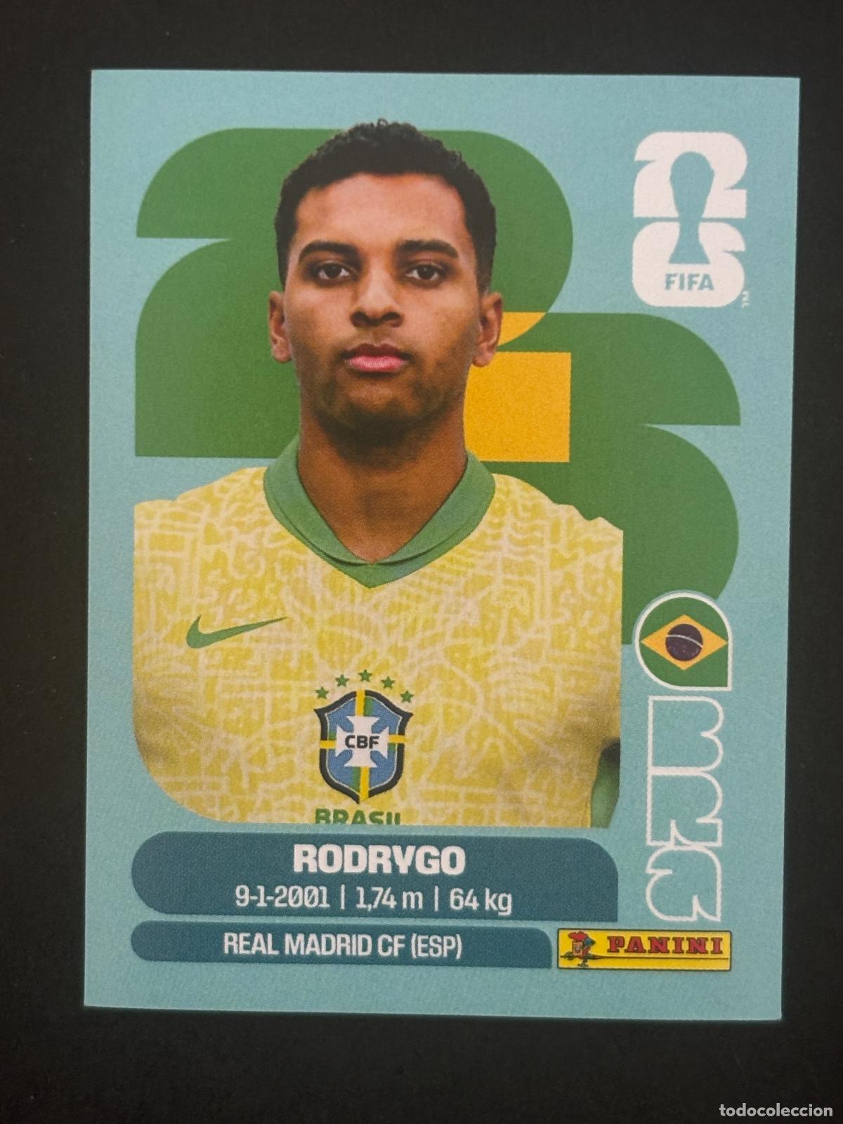 Cartes &agrave; collectionner de Football: BRA15 RODRYGO BRASIL CROMO PANINI FIFA WORLD CUP MUNDIAL 2026