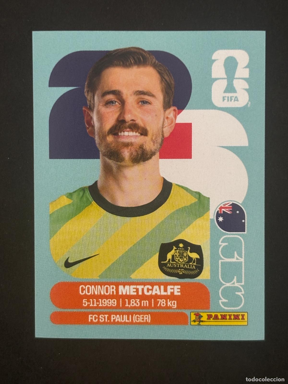 Cartes &agrave; collectionner de Football: AUS15 CONNOR METCALFE AUSTRALIA CROMO PANINI FIFA WORLD CUP MUNDIAL 2026