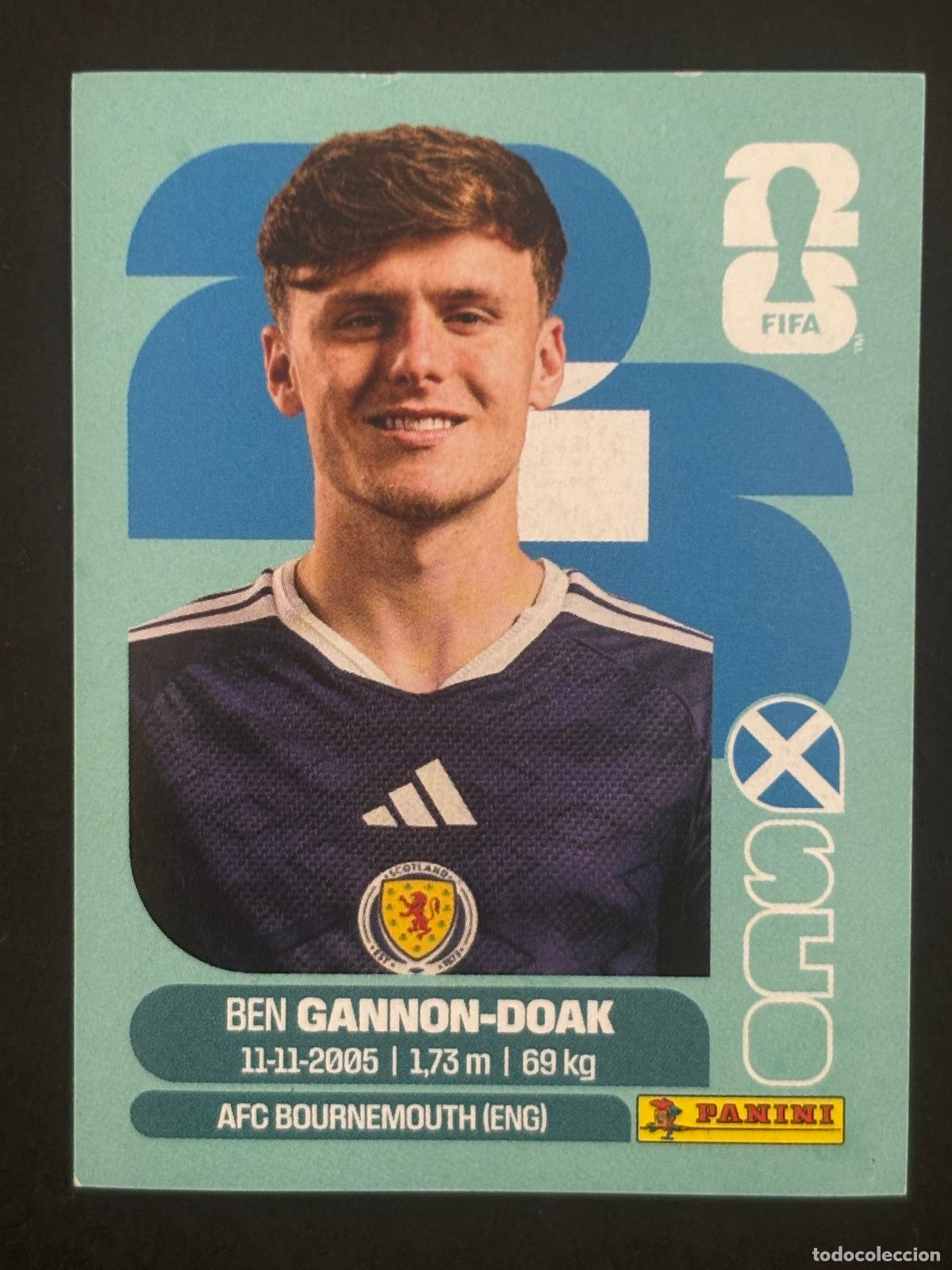 Cartes &agrave; collectionner de Football: SCO20 BEN GANNON-DOAK ESCOCIA CROMO PANINI FIFA WORLD CUP MUNDIAL 2026