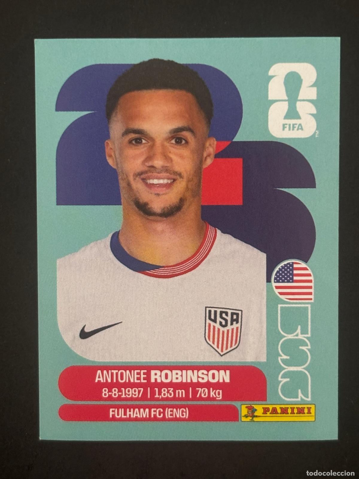 Cartes &agrave; collectionner de Football: USA7 ANTONEE ROBINSON EEUU CROMO PANINI FIFA WORLD CUP MUNDIAL 2026