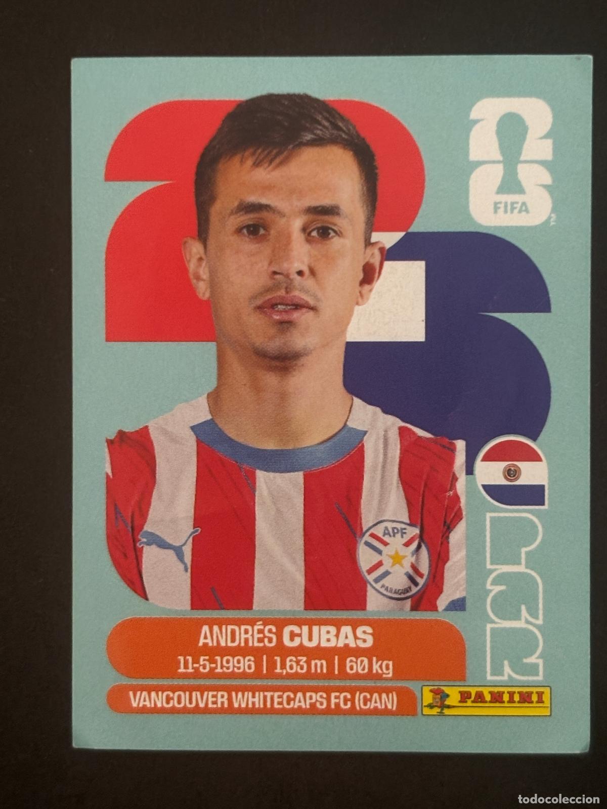 Cartes &agrave; collectionner de Football: PAR12 ANDR&Eacute;S CUBAS PARAGUAY CROMO PANINI FIFA WORLD CUP MUNDIAL 2026