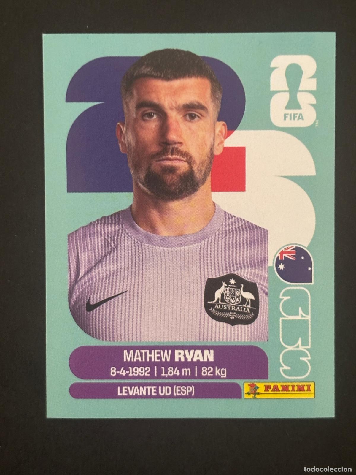 Cartes &agrave; collectionner de Football: AUS2 MATHEW RYAN AUSTRALIA CROMO PANINI FIFA WORLD CUP MUNDIAL 2026