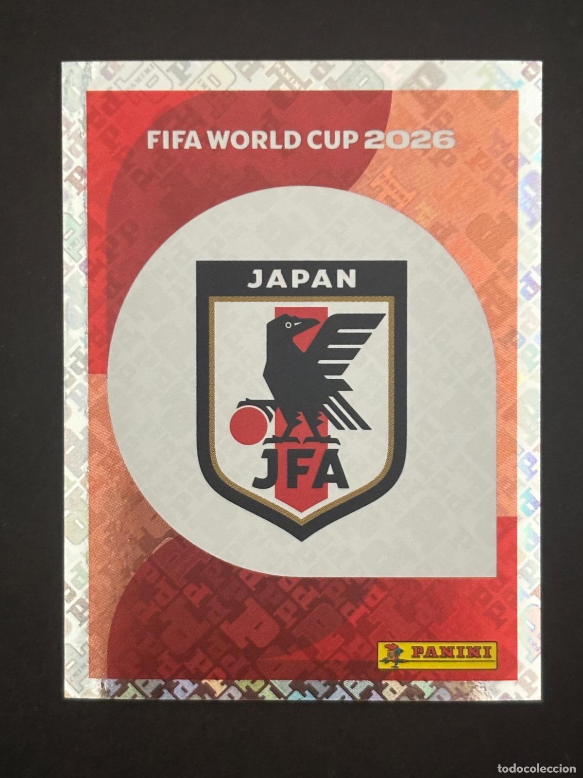Cartes &agrave; collectionner de Football: JPN1 ESCUDO JAPON BRILLANTE CROMO PANINI FIFA WORLD CUP MUNDIAL 2026