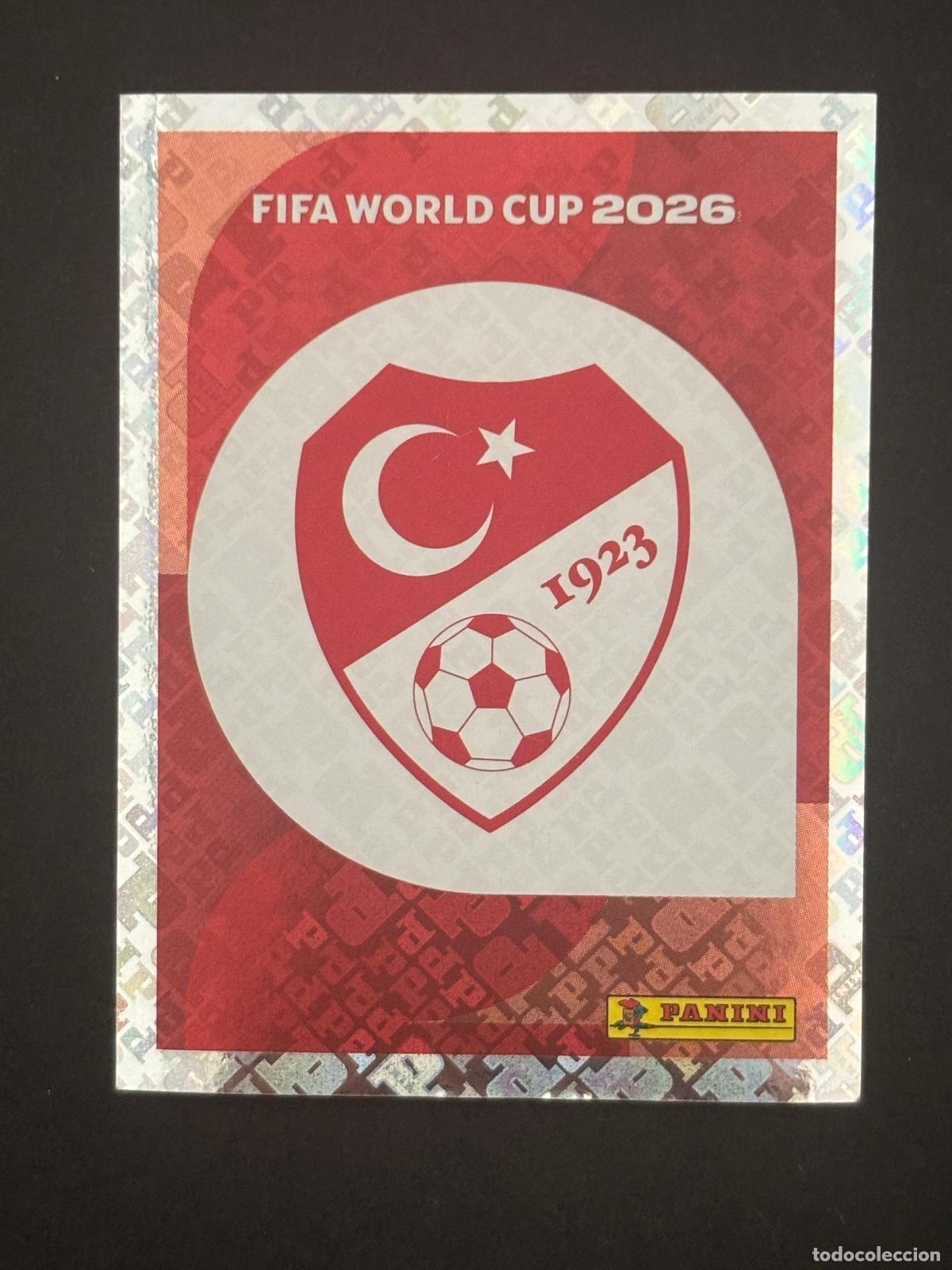 Cartes &agrave; collectionner de Football: TUR1 ESCUDO TURQUIA BRILLANTE CROMO PANINI FIFA WORLD CUP MUNDIAL 2026