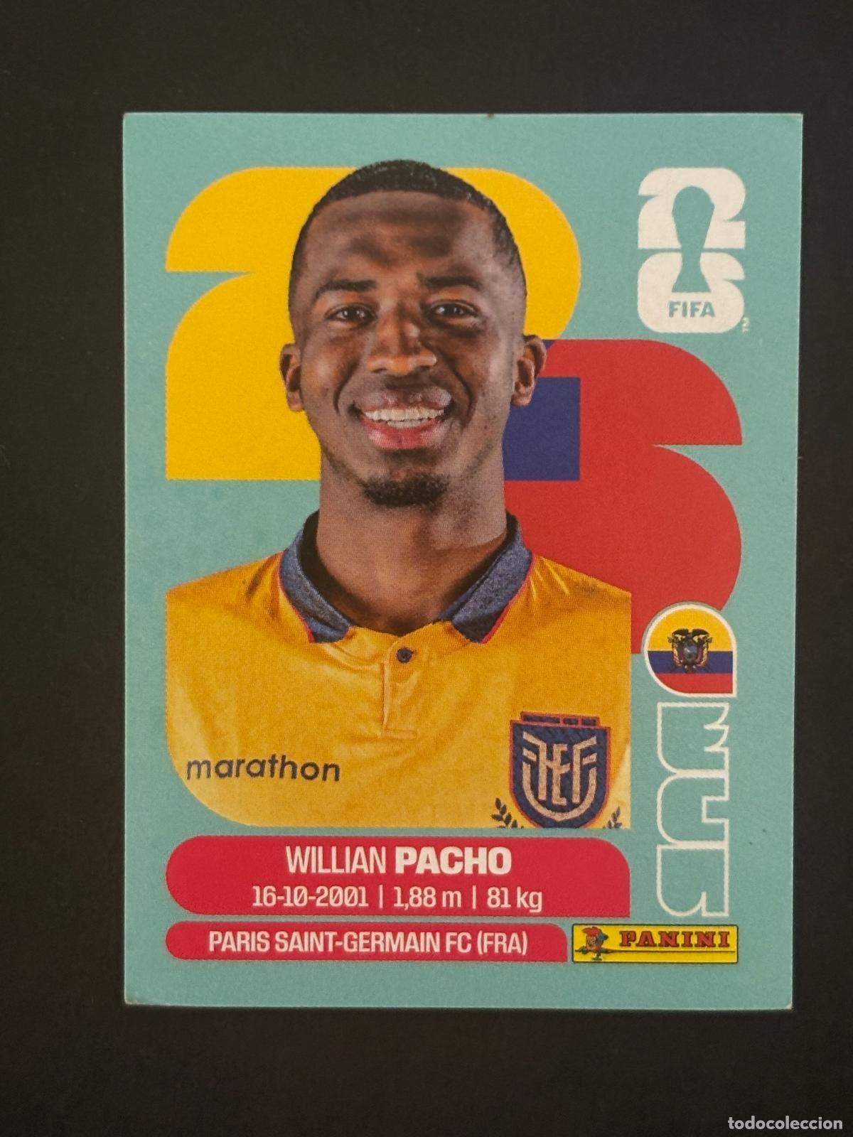 Cartes &agrave; collectionner de Football: ECU6 WILLIAM PACHO ECUADOR CROMO PANINI FIFA WORLD CUP MUNDIAL 2026