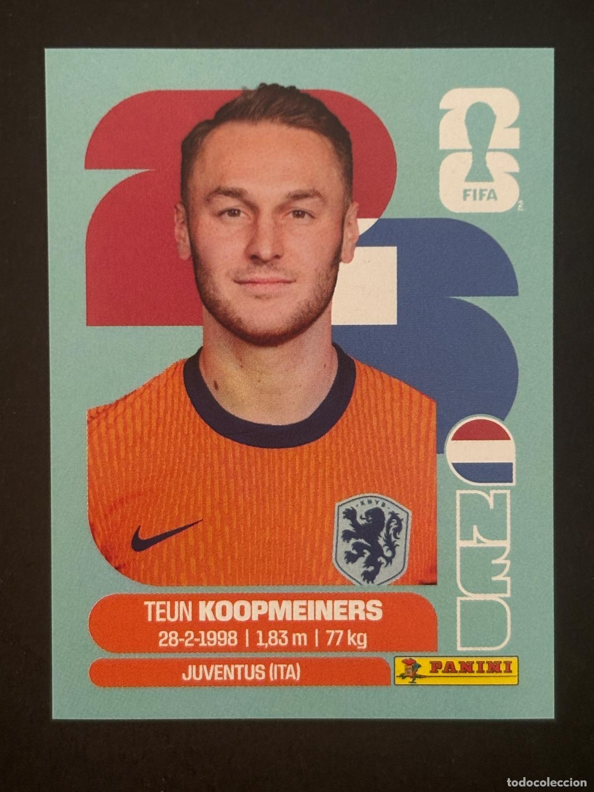 Cartes &agrave; collectionner de Football: NED12 TEUN KOOPMEINERS HOLANDA CROMO PANINI FIFA WORLD CUP MUNDIAL 2026