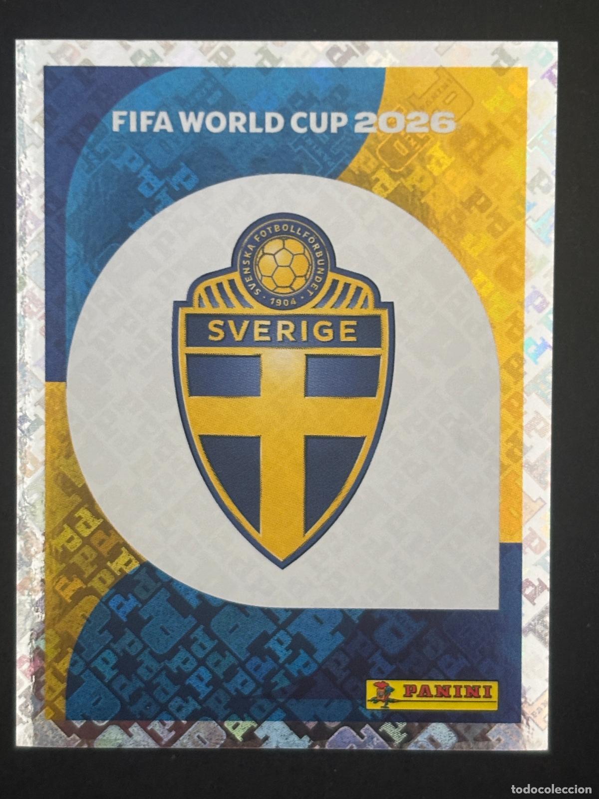 Cartes &agrave; collectionner de Football: SWE1 ESCUDO SUECIA BRILLANTE CROMO PANINI FIFA WORLD CUP MUNDIAL 2026