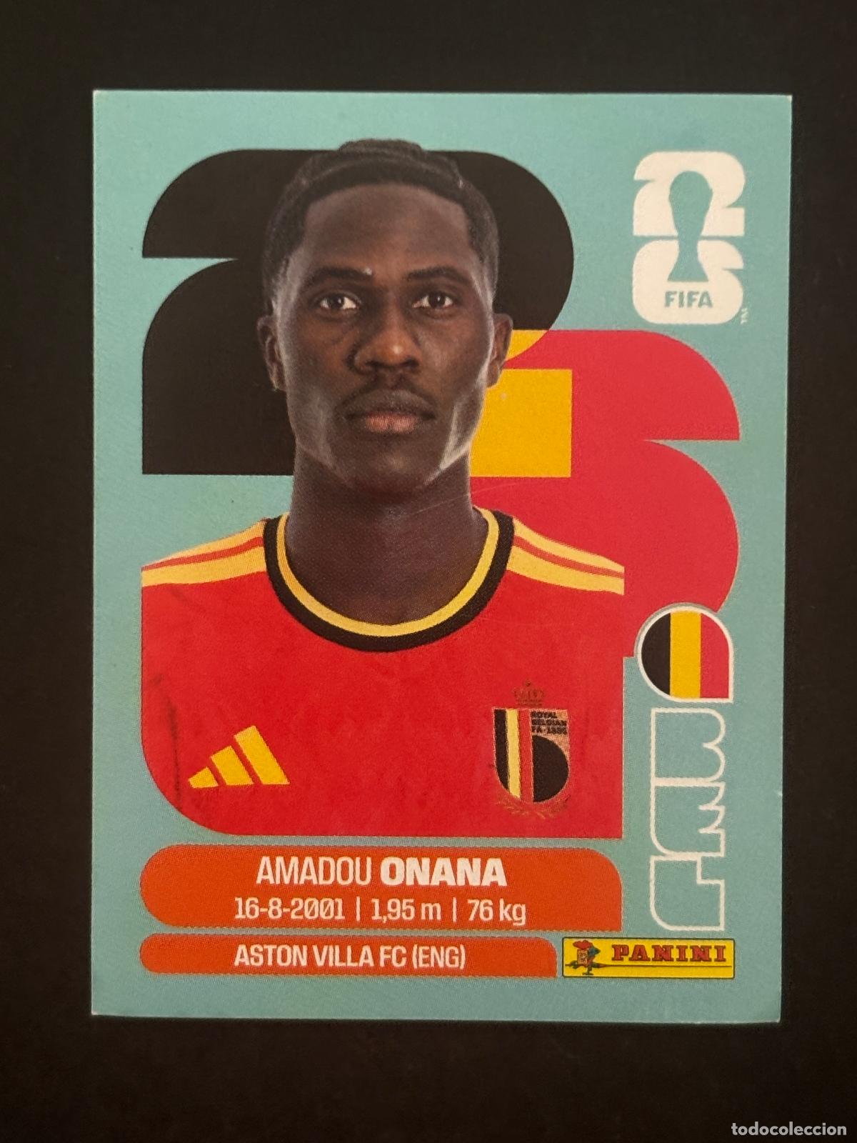 Cartes &agrave; collectionner de Football: BEL10 AMADOU ONANA BELGICA CROMO PANINI FIFA WORLD CUP MUNDIAL 2026