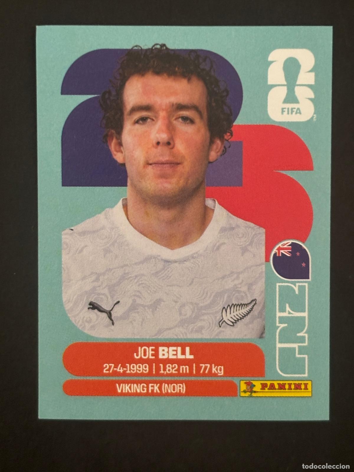 Cartes &agrave; collectionner de Football: NZL10 JOE BELL NUEVA ZELANDA CROMO PANINI FIFA WORLD CUP MUNDIAL 2026