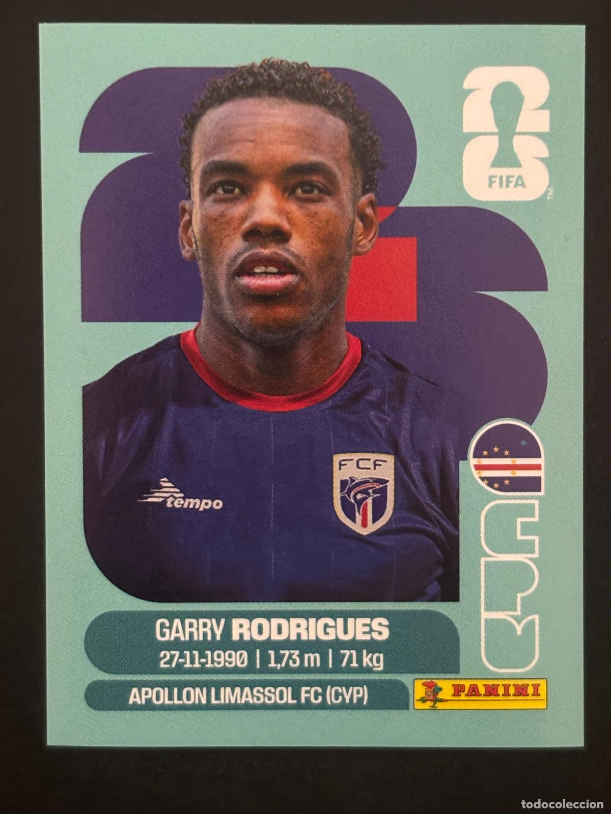 Cartes &agrave; collectionner de Football: CPV15 GARRY RODRIGUES CABO VERDE CROMO PANINI FIFA WORLD CUP MUNDIAL 2026