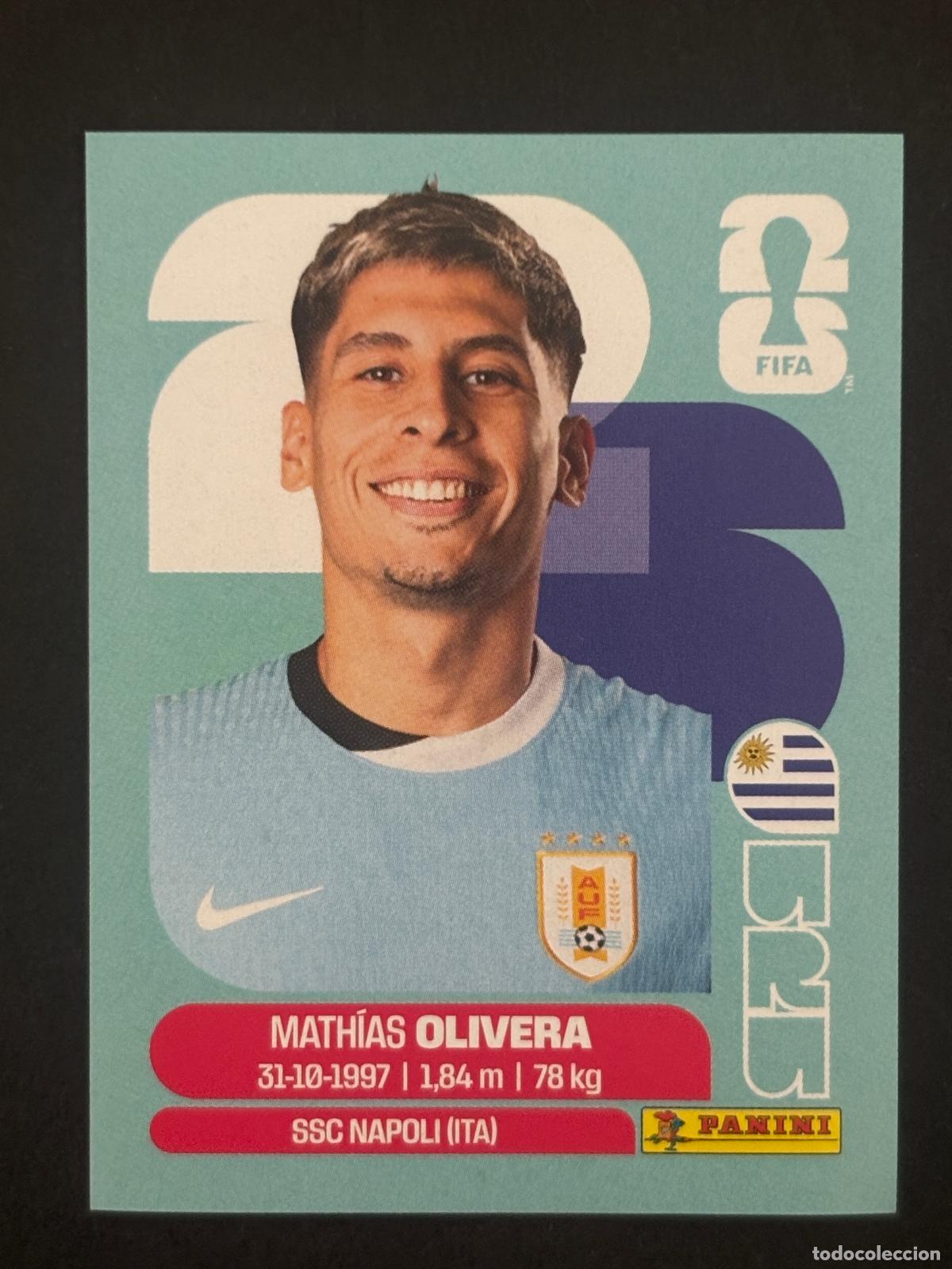 Cromos de f&uacute;tbol: URU7 MATH&Iacute;AS OLIVERA URUGUAY CROMO PANINI FIFA WORLD CUP MUNDIAL 2026