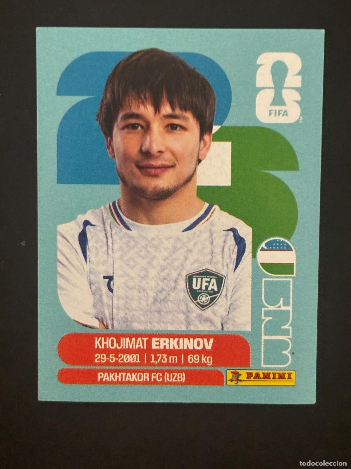 Cromos de f&uacute;tbol: UZB15 KHOJIMAT ERKINOV UZBEKISTAN CROMO PANINI FIFA WORLD CUP MUNDIAL 2026