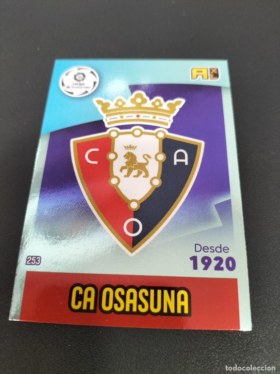 Cromos de f&uacute;tbol: 1 CROMO FICHA PANINI ADRENALYN 2020-2021 20-21 C. ATL&Eacute;TICO OSASUNA - 253 ESCUDO