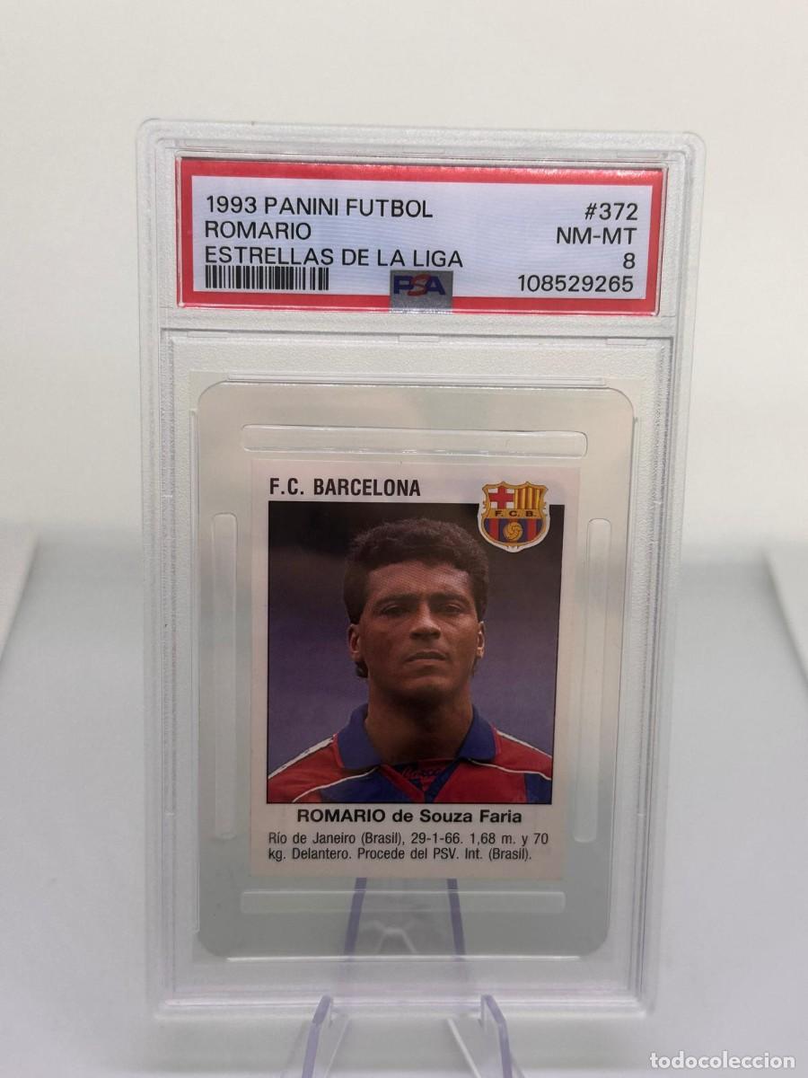 Fu&szlig;ball-Sticker: Romario #372 FC Barcelona Panini Futbol Estrellas de la Liga 1993 94 Psa 8