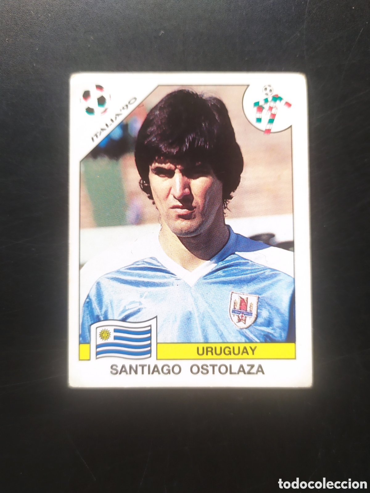 Football Stickers: Mundial Italia 90 panini Ostolaza n&deg; 373 Uruguay sin pegar