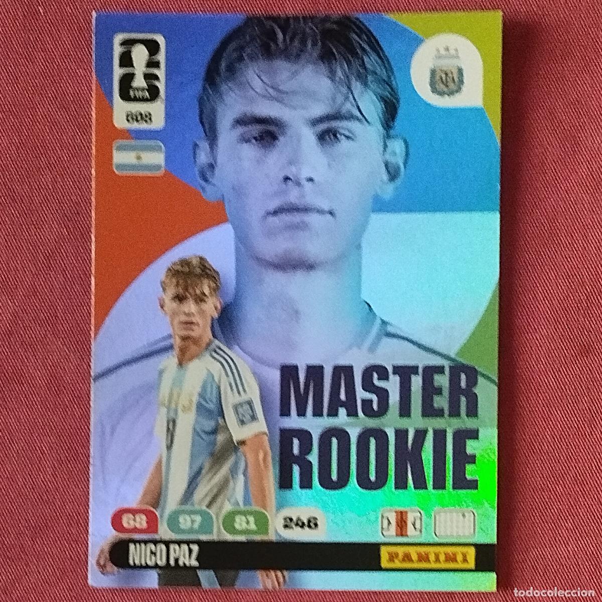 Cromos de Futebol: NICO PAZ - 608 - ARGENTINA - MASTER ROOKIE - ADRENALYN MUNDIAL FIFA WORLD CUP 2026
