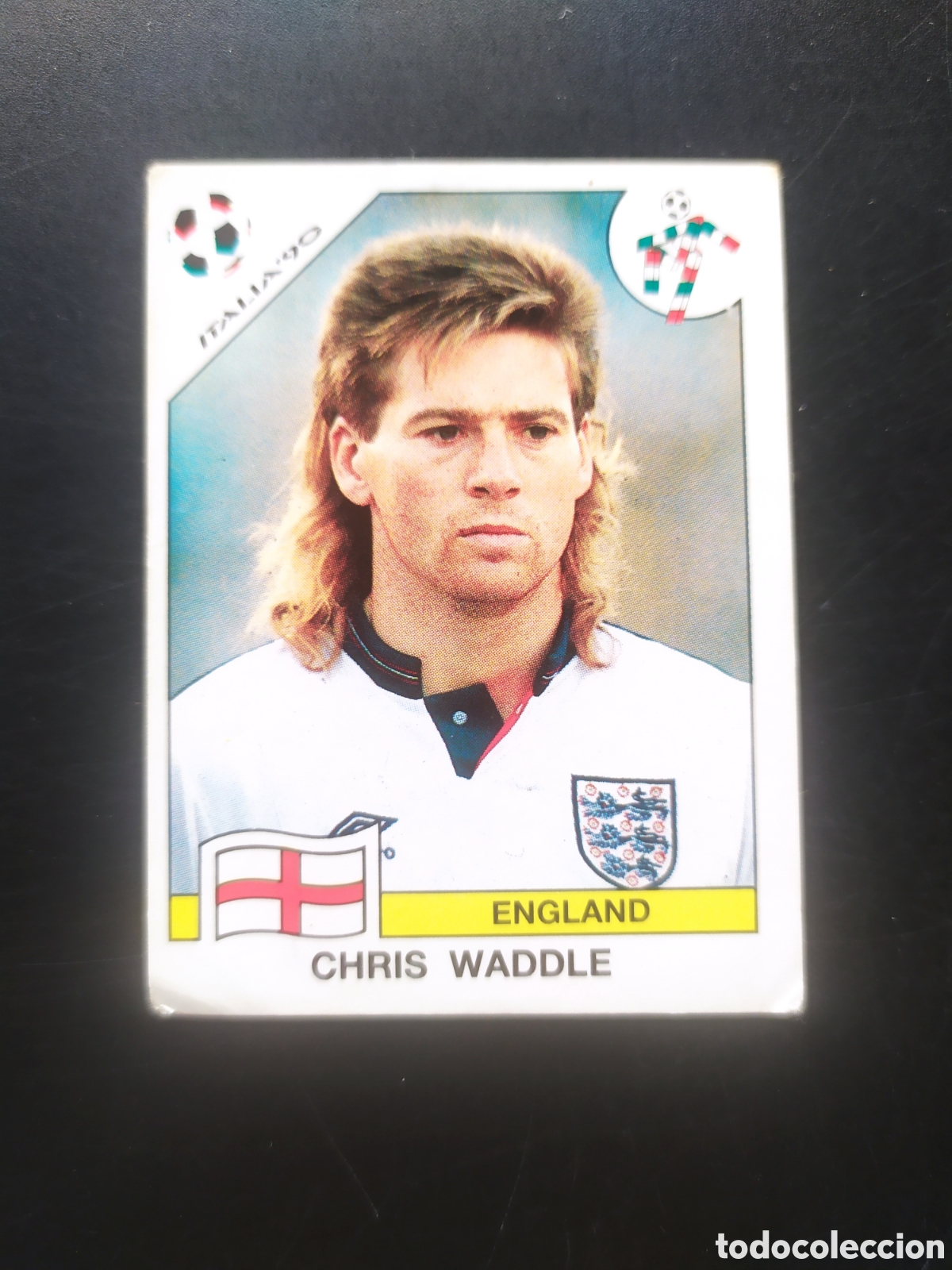 Cromos de Futebol: Mundial Italia 90 panini Waddle n&deg; 397 Inglaterra sin pegar