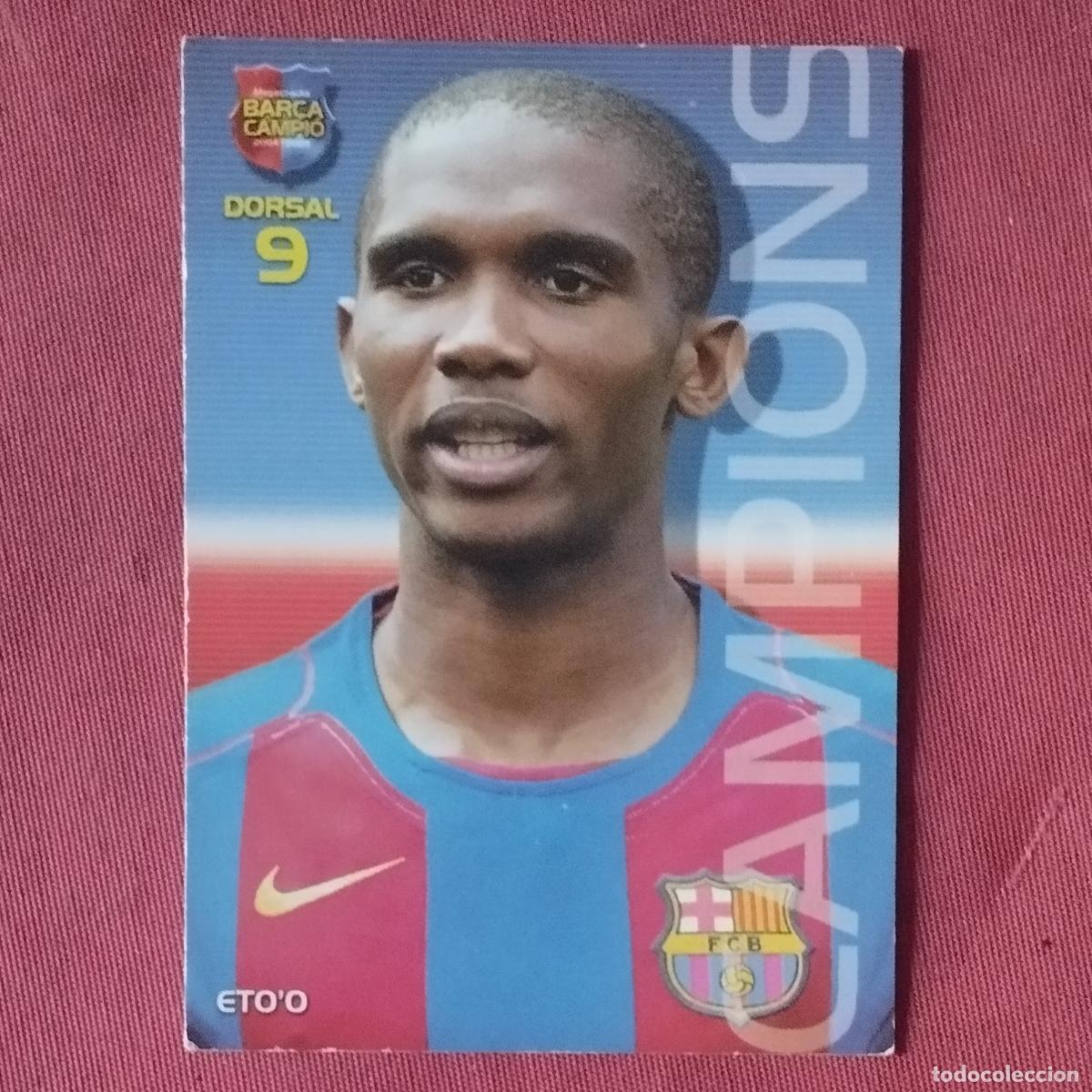 Cromos de Futebol: SAMUEL ETO'O - 21 - MEGACRACKS BAR&Ccedil;A CAMPIO 2004 2005 - F.C.BARCELONA