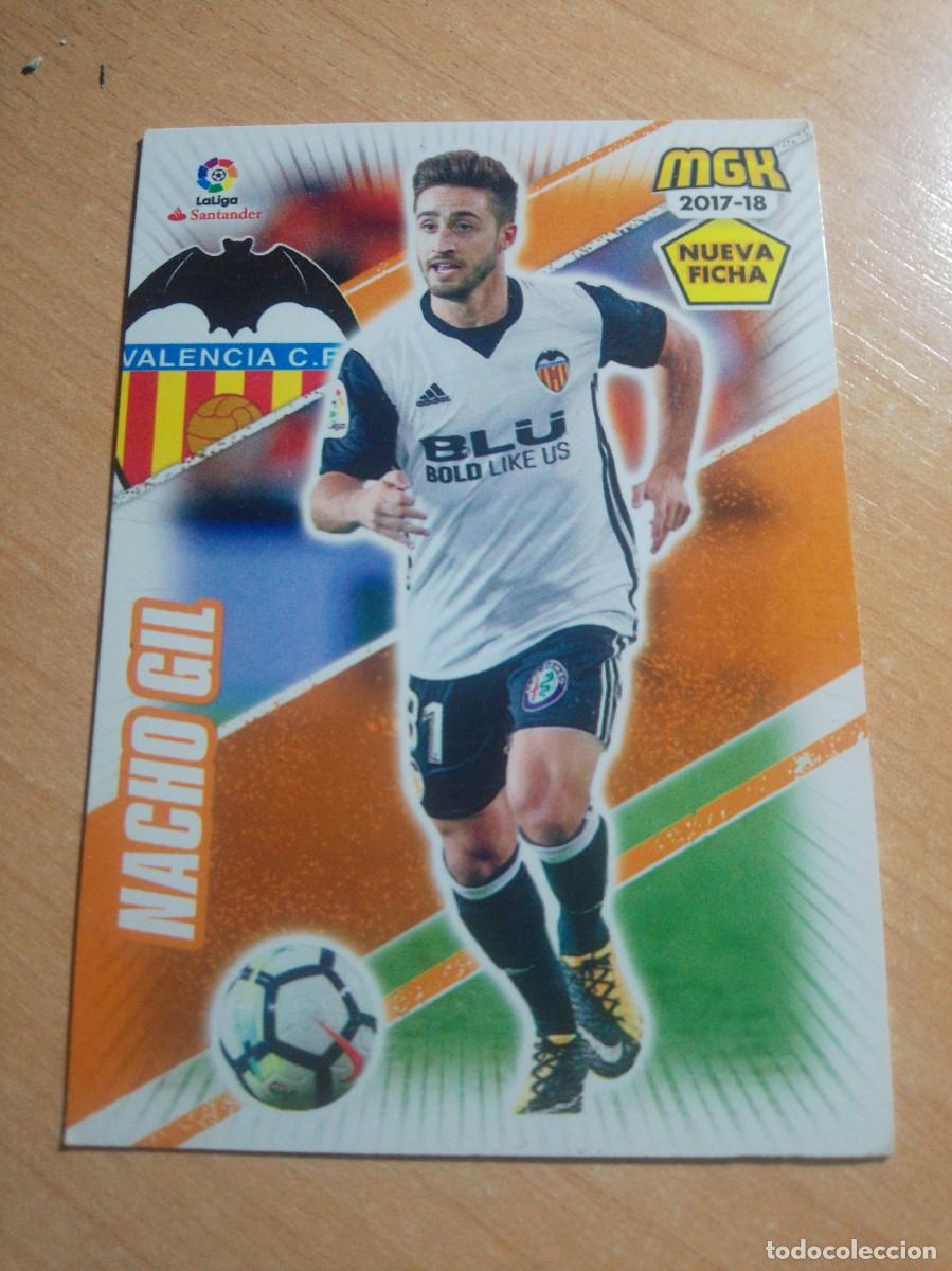 Fu&szlig;ball-Sticker: 496 BIS NACHO GIL NUEVA FICHA DEL VALENCIA 17 18 MGK 2017 2018 MEGACRACKS