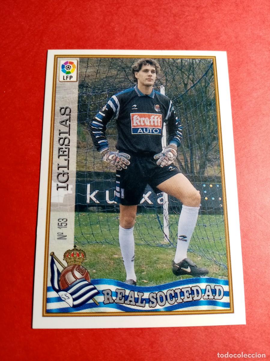 Cartes &agrave; collectionner de Football: n&ordm; 153 IGLESIAS, REAL SOCIEDAD, FICHAS LIGA 97/98 1997 1998 MUNDICROMO
