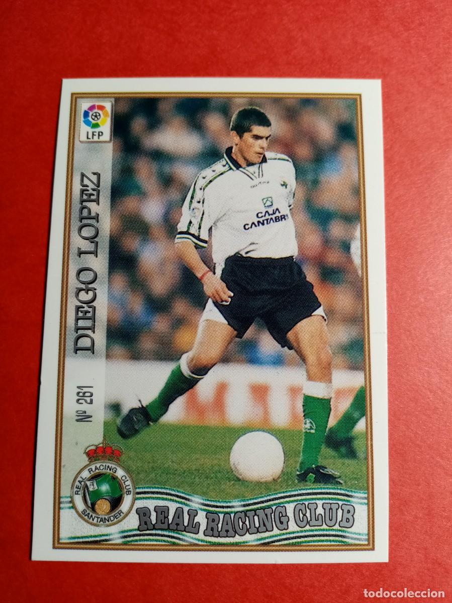 Cartes &agrave; collectionner de Football: n&ordm; 261 DIEGO LOPEZ, REAL RACING CLUB, FICHAS LIGA 97/98 1997 1998 MUNDICROMO