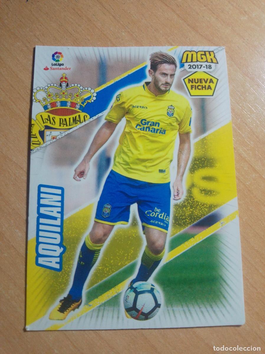 Cartes &agrave; collectionner de Football: 313 BIS AQUILANI NUEVA FICHA LAS PALMAS 17 18 MGK 2017 2018 MEGACRACKS