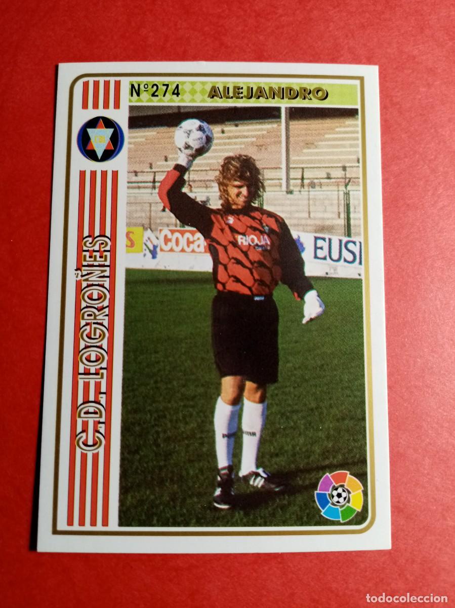 Fu&szlig;ball-Sticker: N.&ordm; 274 alejandro, C.D. LOGRO&Ntilde;ES, FICHAS LIGA 1994/95 1995 MUNDICROMO