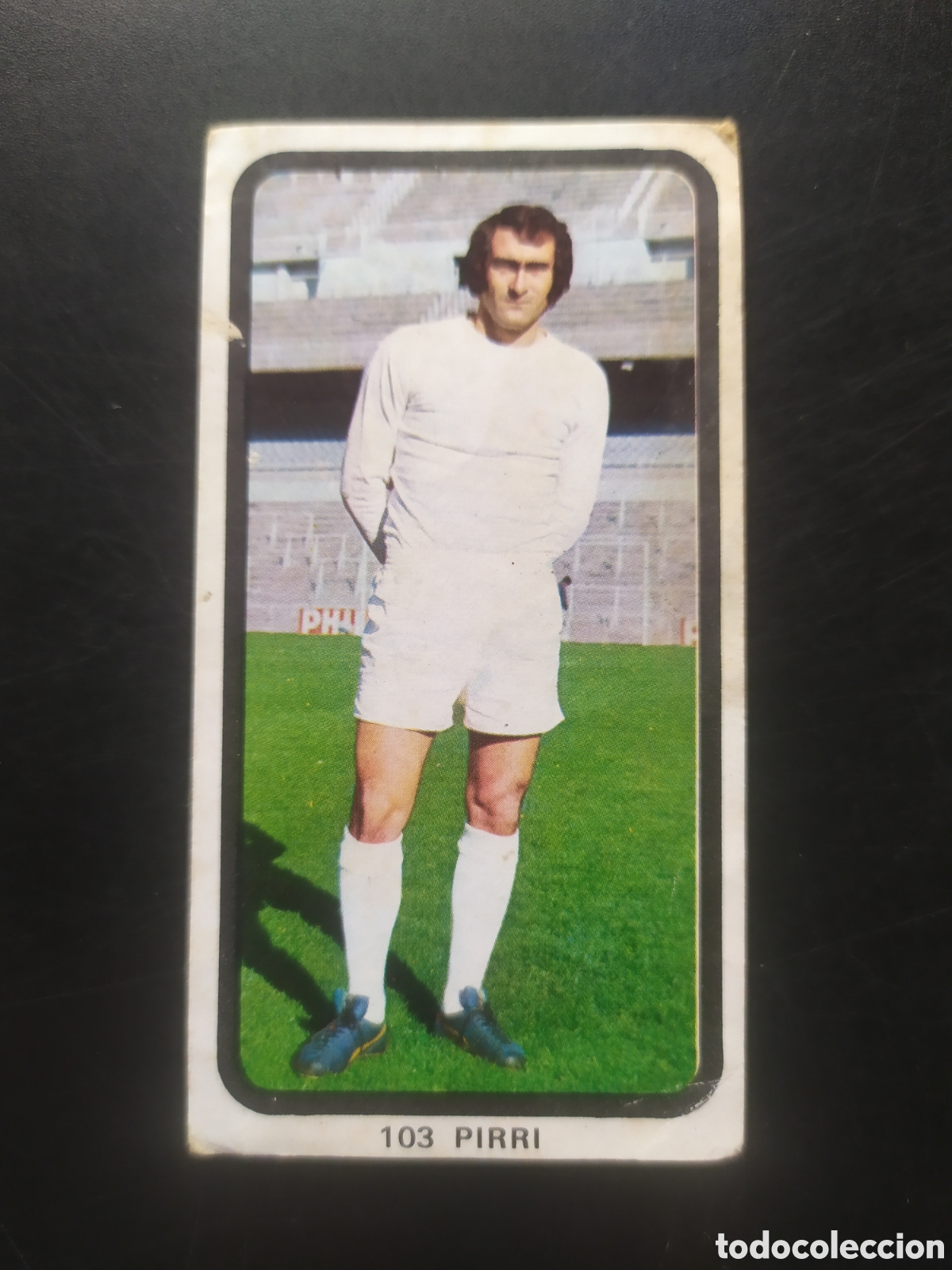 Fu&szlig;ball-Sticker: Campeonatos nacionales f&uacute;tbol 1974 chocolates Dulcinea Pirri n&deg; 103 Real Madrid