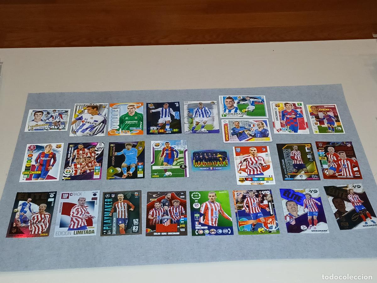 Football Stickers: Cromos f&uacute;tbol. Antoine Griezmann, lote 25 cromos de 2010 (rookie) a 2026
