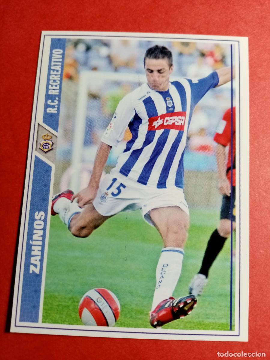 Cromos de Futebol: N&ordm; 632 ZAHINOS, R.C. RECREATIVO, + II, FICHAS LIGA 2008, MUNDICROMO