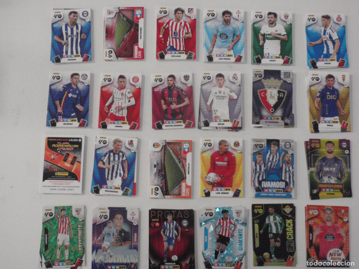 Football Stickers: LOTE 280 cromos ADRENALYN XL 2025 2026 PANINI. Trading cards diferentes de futbol. Fichas 25 26