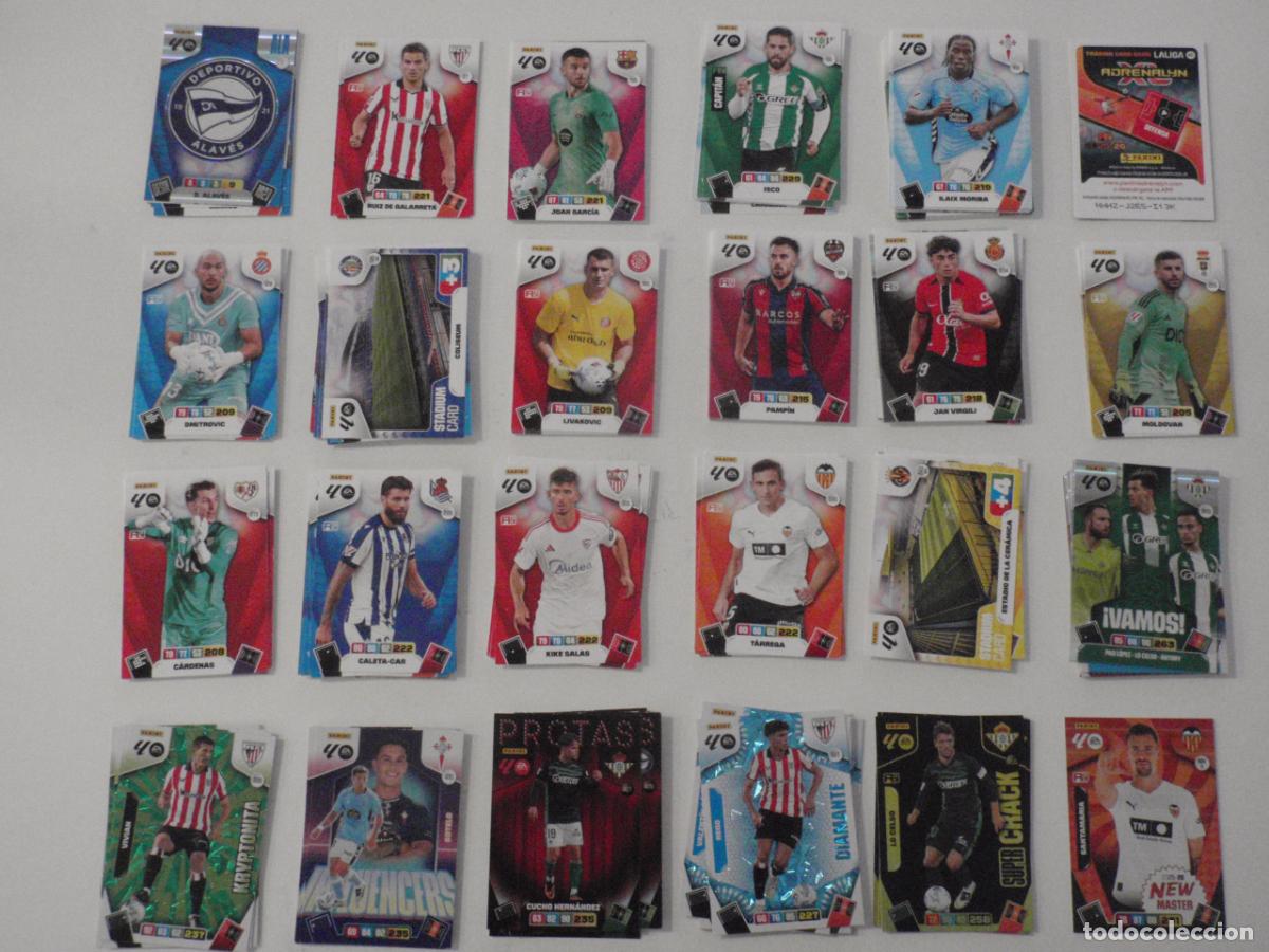 Football Stickers: LOTE 191 cromos ADRENALYN XL 2025 2026 PANINI. Trading cards diferentes de futbol. Fichas 25 26