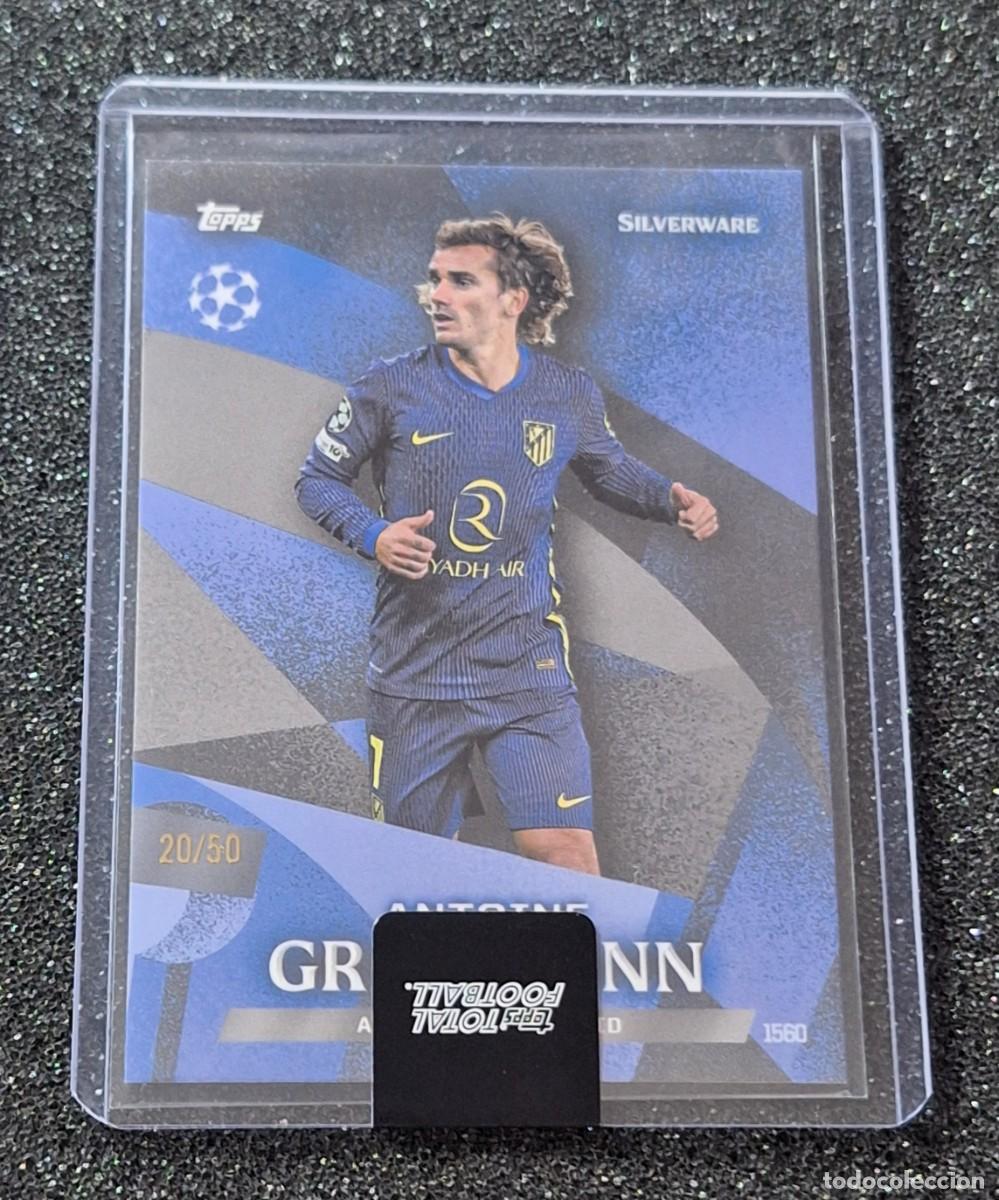 Cartes &agrave; collectionner de Football: Antoine Griezmann Atletico de Madrid Topps Total Football 20/50 Blue Silverware