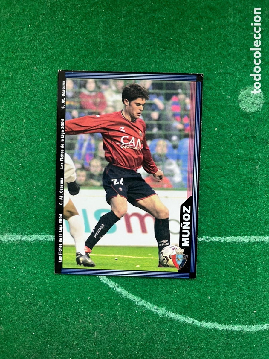 Football Stickers: 286 MU&Ntilde;OZ OSASUNA LAS FICHAS DE LA LIGA 2003 2004 MUNDICROMO