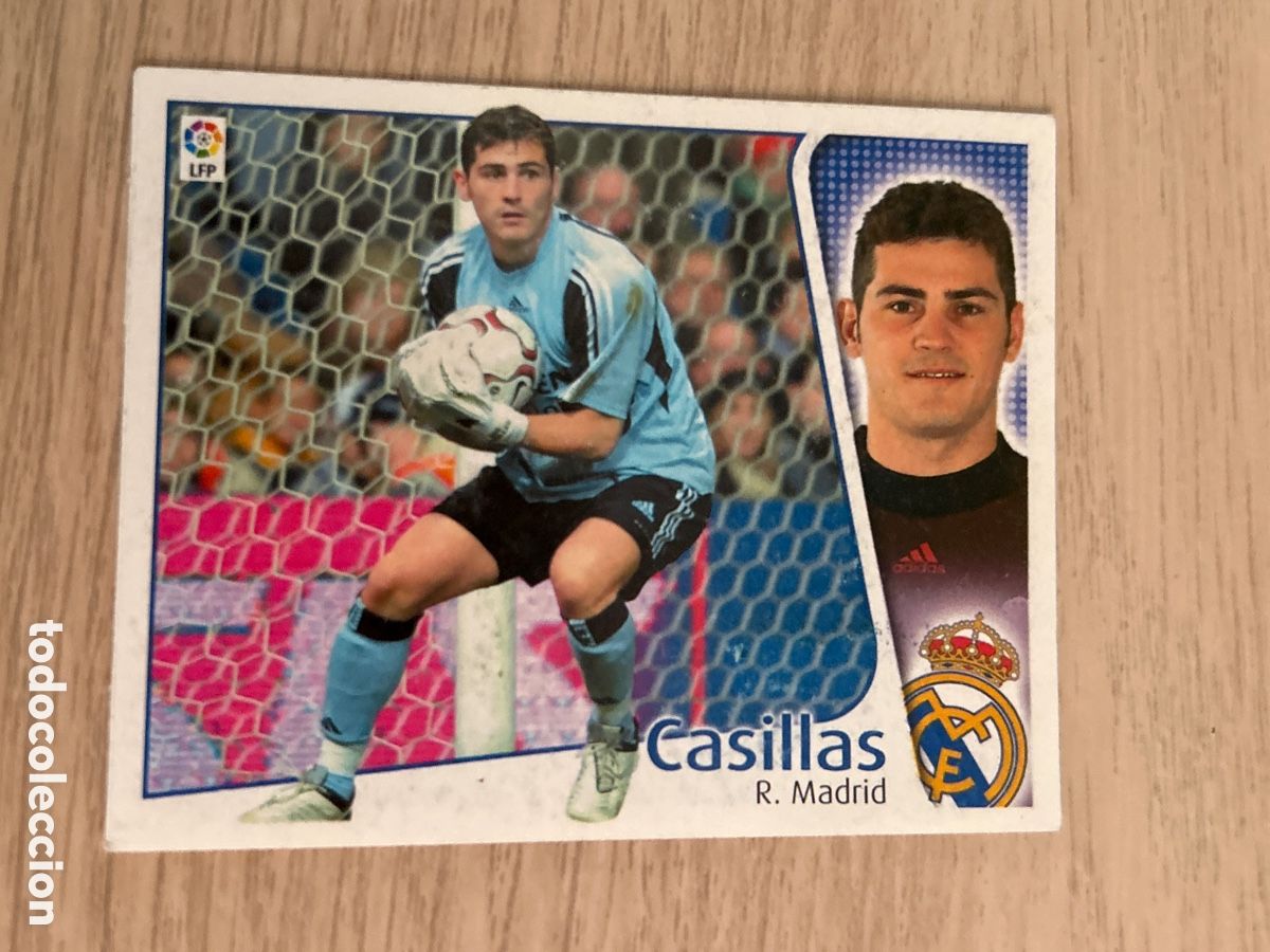 Fu&szlig;ball-Sticker: CASILLAS REAL MADRID LIGA ESTE 2004 2005 04 05 NUNCA PEGADO SIN PEGAR