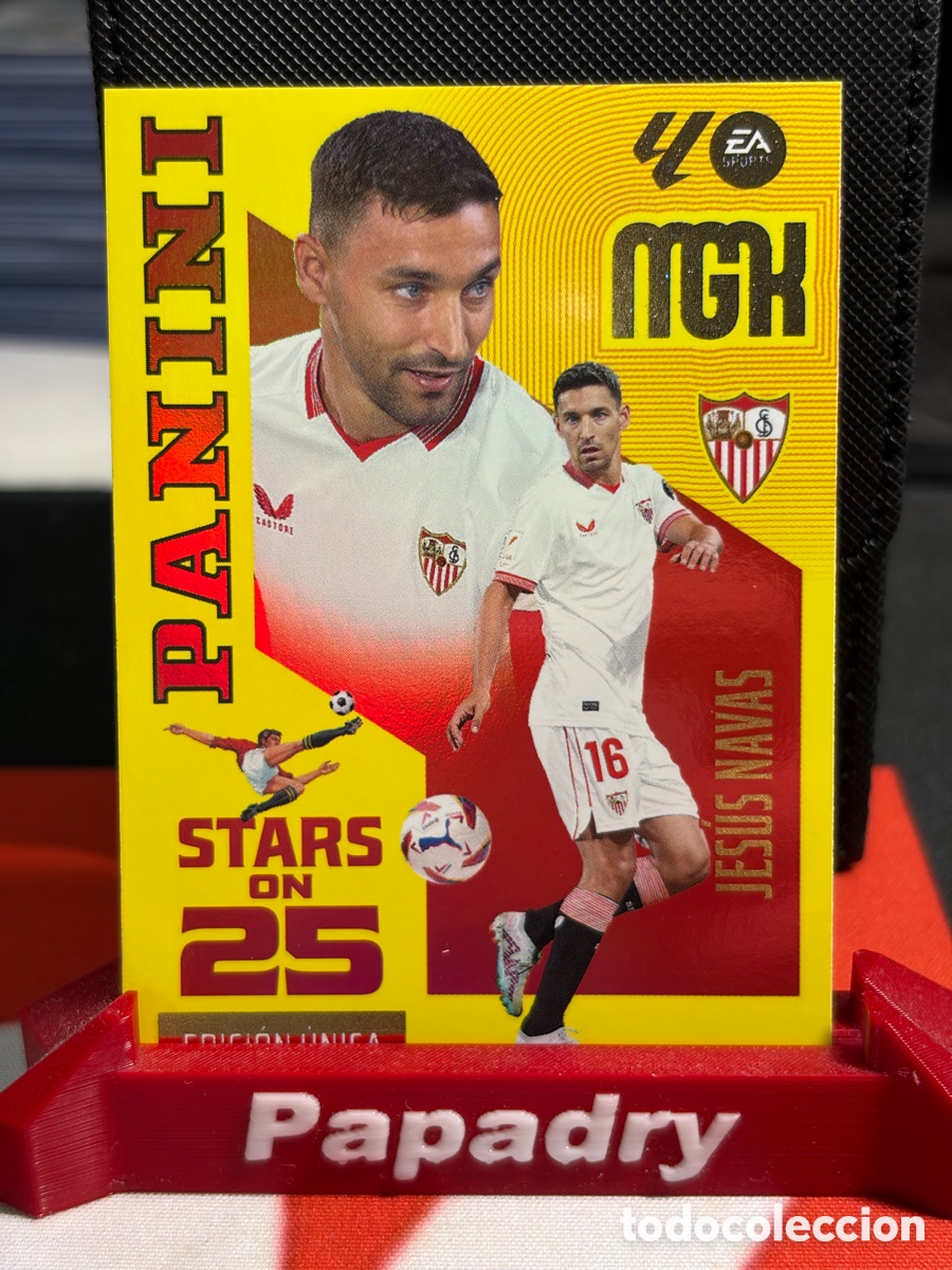 Fu&szlig;ball-Sticker: 2026-27 Panini Megacracks Liga Stars On 25 Unica Jesus Navas Sevilla FC