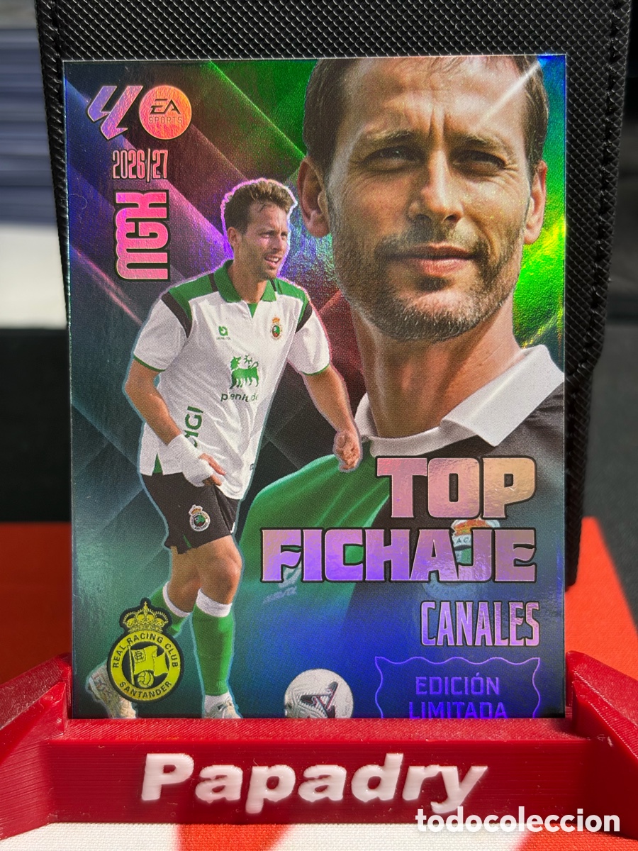 Figurine di Calcio: Sergio Canales Top Fichaje Edici&oacute;n Limitada Racing Santander Panini MGK 2026/27