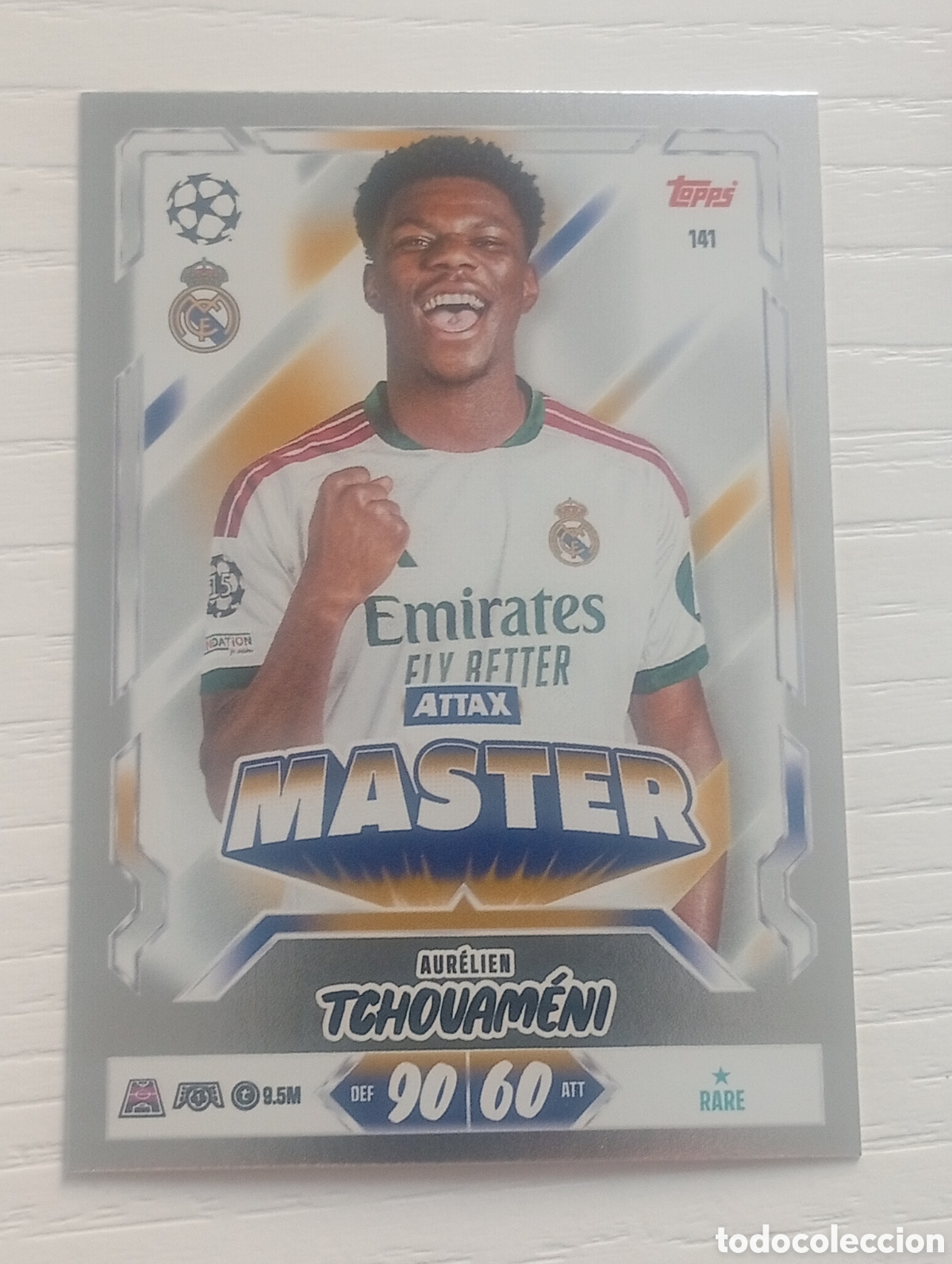 Figurine di Calcio: 141 m&aacute;ster TCHOUAMENI REAL MADRID TOPPS MATCH ATTAX 2026 2027 UCC megacracks cromos cards