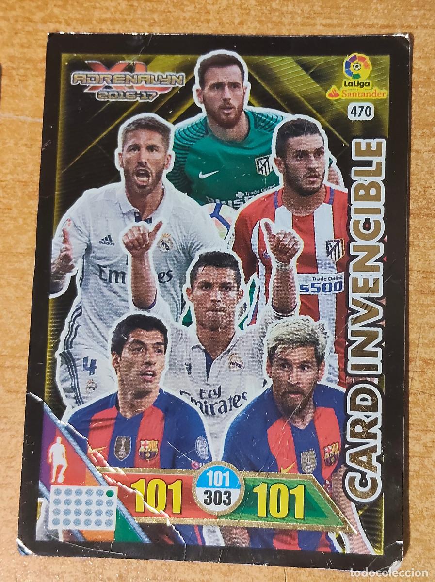 Figurine di Calcio: FICHA N&ordm; 470 CARD INVENCIBLE - ADRENALYN 16 17 - PANINI 2016 - 17 - CROMO - arrugado