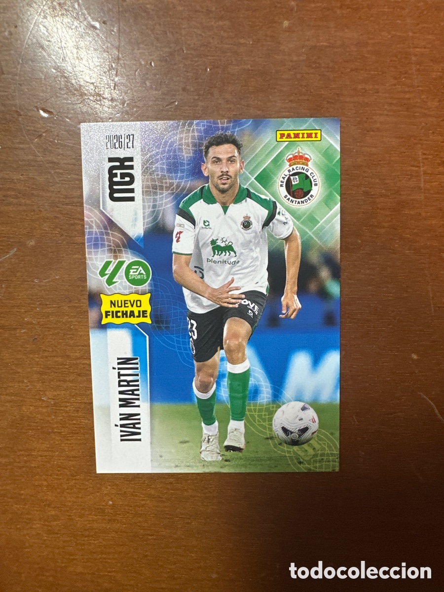 Figurine di Calcio: 481 IV&Aacute;N MART&Iacute;N RACING DE SANTANDER MEGACRACKS MGK 2026 27 NUEVO FICHAJE 26 2027 PANINI