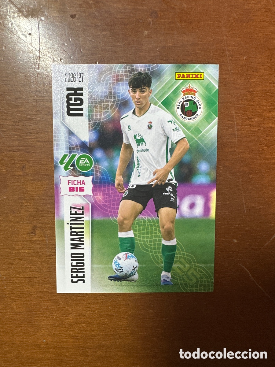 Cartes &agrave; collectionner de Football: 283 BIS 283BIS SERGIO MARTINEZ RACING SANTANDER 2&ordf; EDICION MEGACRACKS LIGA 2026 2027 26 27