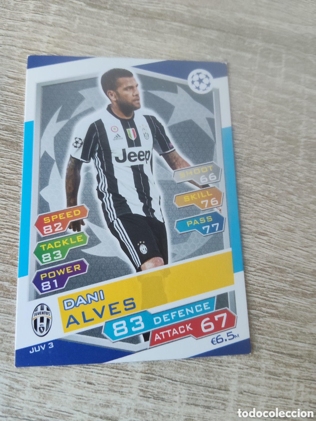 Figurine di Calcio: Topps match attax champions league 2016 2017 16 17 JUV 3 Dani Alves Juventus